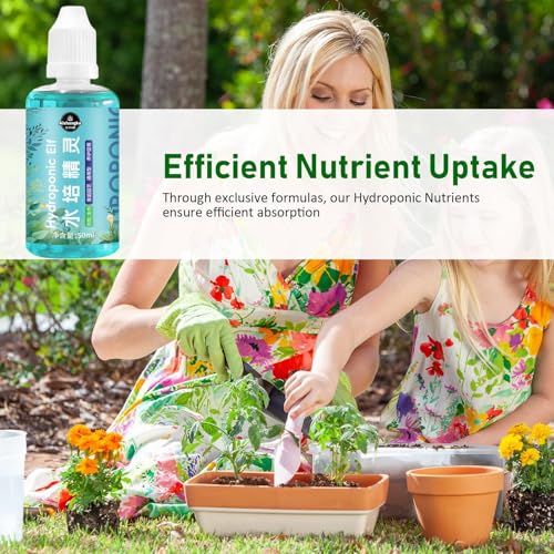 水耕栽培栄養素 - 水耕栽培植物栄養液、50ml水耕栽培用液体植物食品、濃縮植物食品、植物栄養素植物食品、水耕栽培システム用植物成長食品